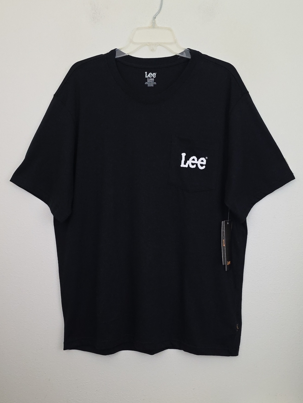 NWT Lee Black Short Sleeve T-Shirt Mens Regular Fit XL